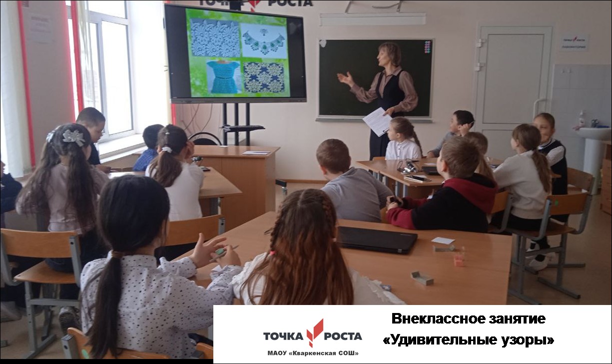 Внеклассное занятие &amp;quot;Удивительные узоры&amp;quot;.